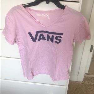 Vans women’s pink v neck tee
